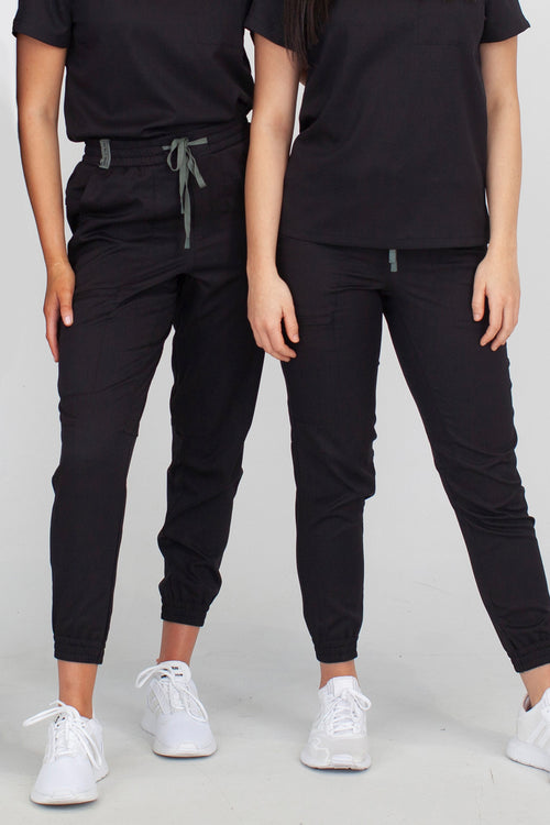 The Banksia Jogger Scrub Pants - Storm Black