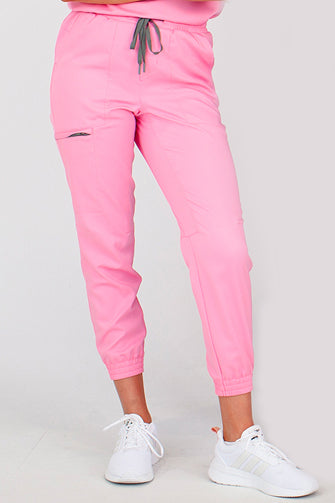 The Banksia Jogger Scrub Pants - Lotus Pink