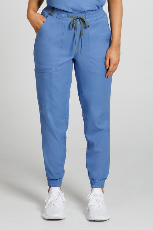The Banksia Jogger Scrub Pants - Ocean Blue