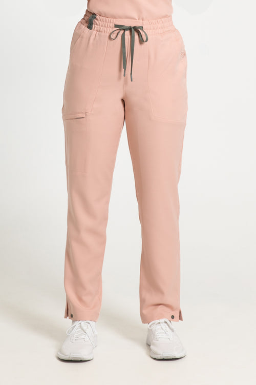 The Cumulus Cargo Scrub Pants - Coral Pink