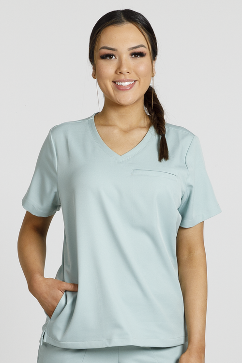 The Elements Daily Scrub Top - Sage Green