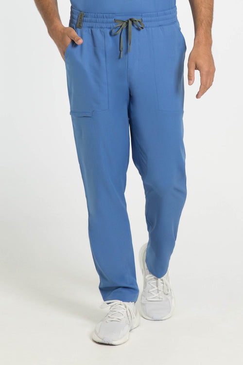 The Outback Cargo Scrub Pants - Ocean Blue