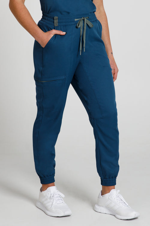 The Banksia Jogger Scrub Pants - Gemstone Teal