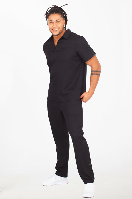 The Outback Cargo Scrub Pants - Storm Black