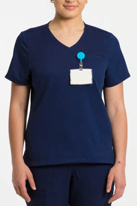 The Elements Daily Scrub Top - Neptune Navy