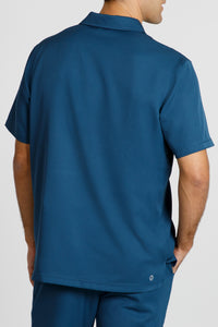 The Specimen Polo Top - Gemstone Teal